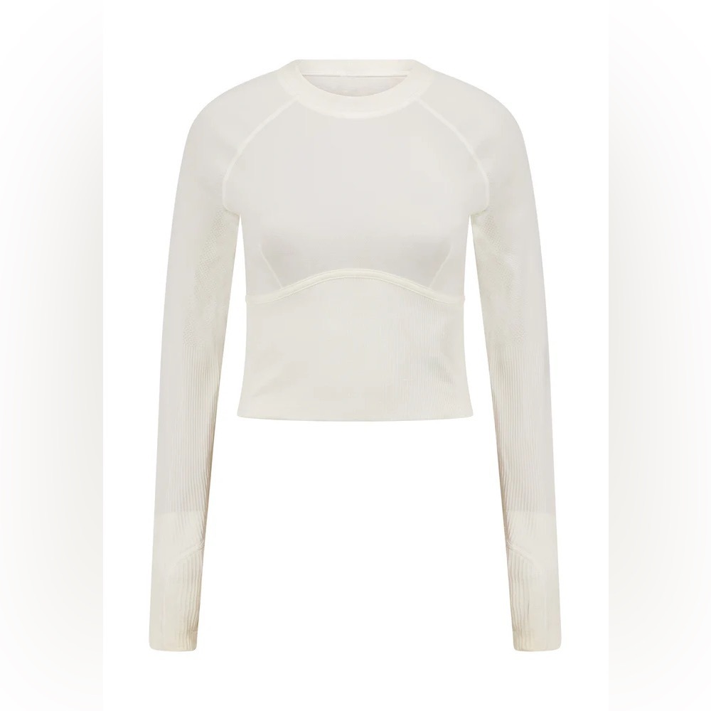 Lorna Jane Seamless Contour Cropped Long Sleeve Top